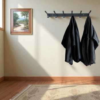 HARVOR Gantungan Dinding Tempel Puch Waterproof Aluminum Alloy 6 Hook - HA6