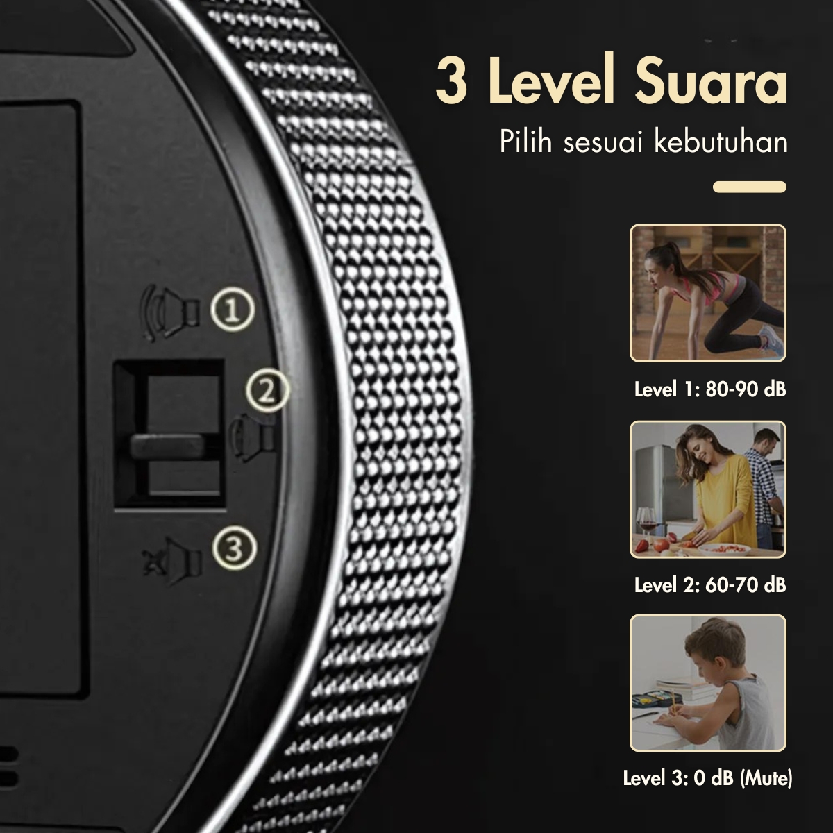 Gambar produk WEMGO Timer Masak Dapur Digital Rotary Kitchen Countdown - H-217
