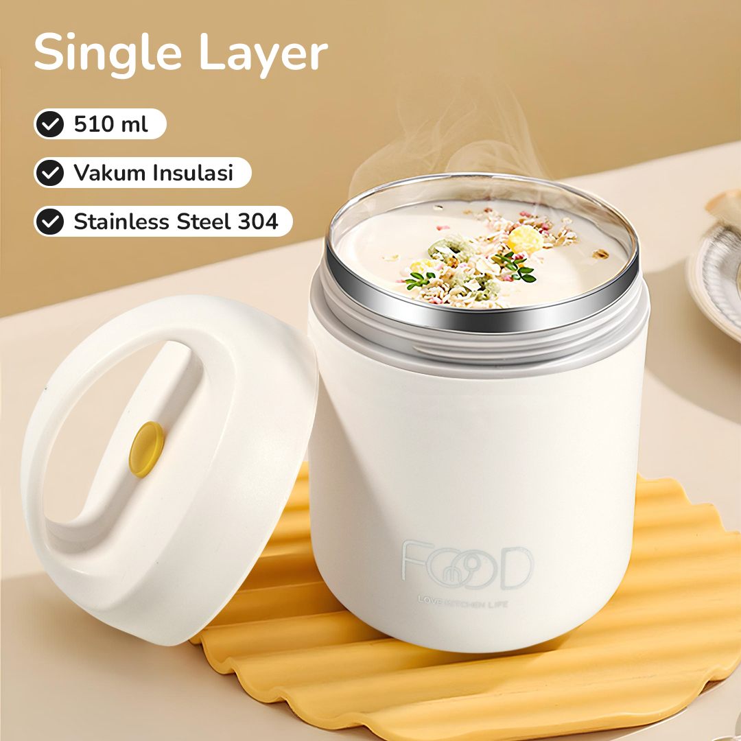 Gambar produk LOVE KITCHEN LIFE Kotak Makan Tahan Panas Lunch Box Single Layer - YM8686/YM9645