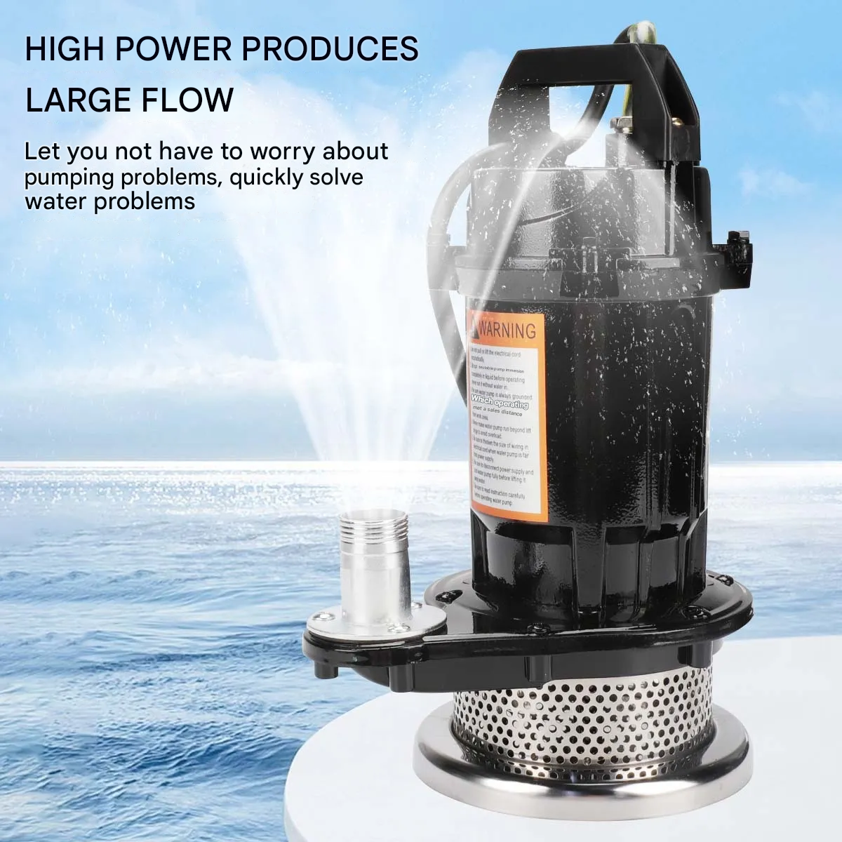 Gambar produk Merion Pompa Air Submersible Water Pump Stainless Steel 220V 370W - QDX3