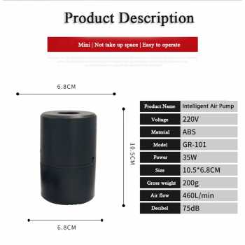 Gambar produk Guorun Pompa Angin Elektrik Multifungsi Inflator Air Pump with Nozzle - GR-101
