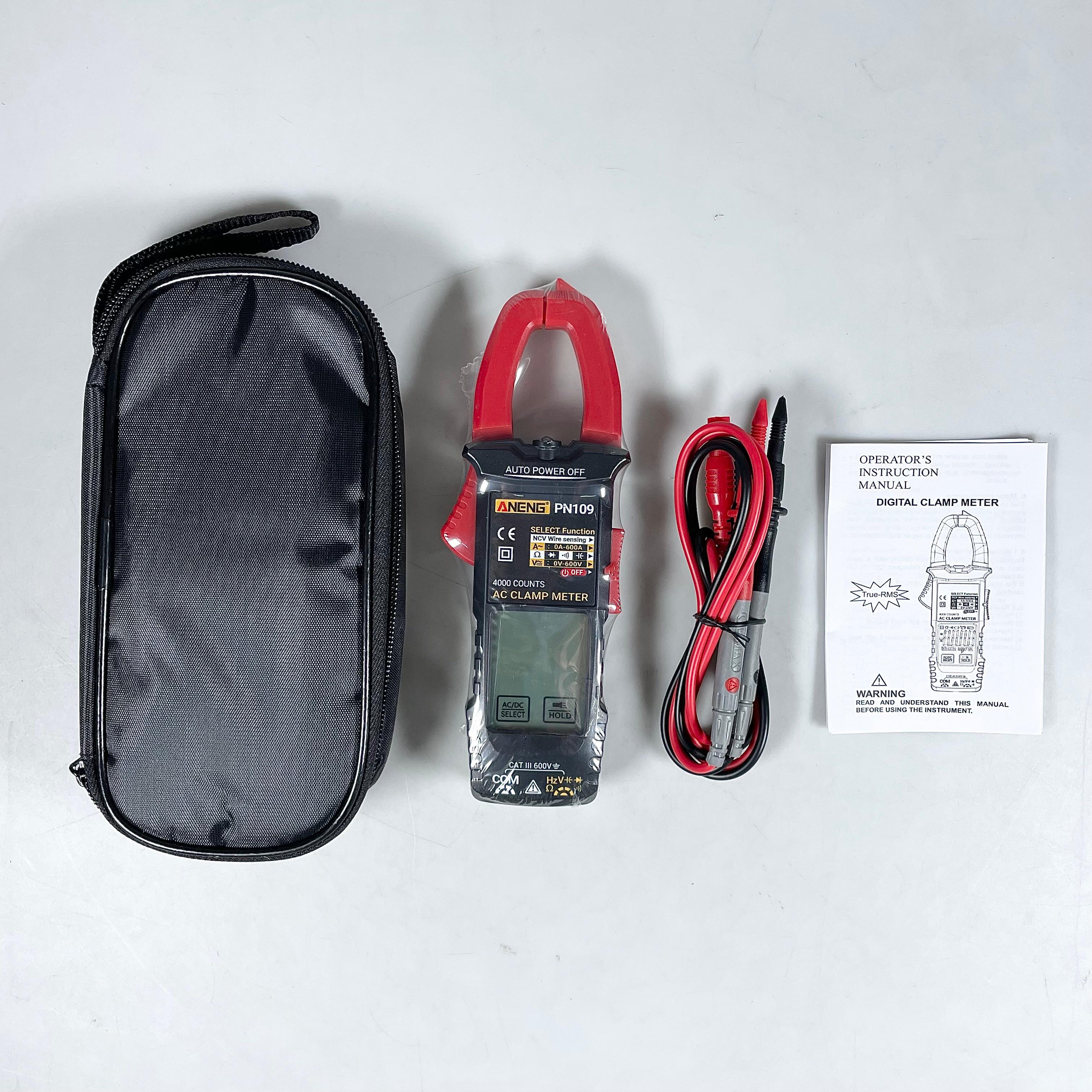 Gambar produk ANENG Clamp Meter Digital Multimeter Multitester Touch Screen NCV 600A - PN109