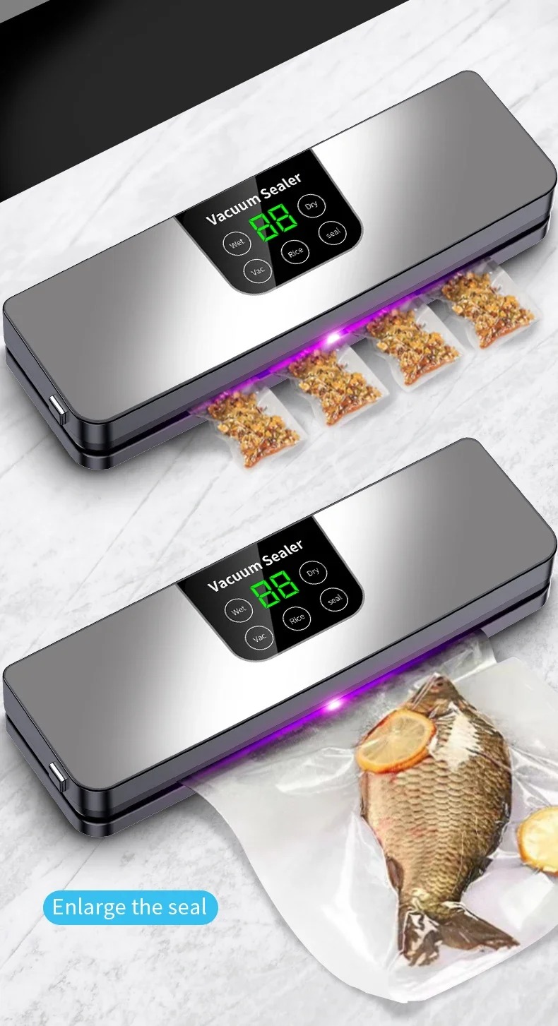 Gambar produk Almanice Alat Vacuum Sealer Packaging Machine Dry and Wet 65kPa 120W - A68M