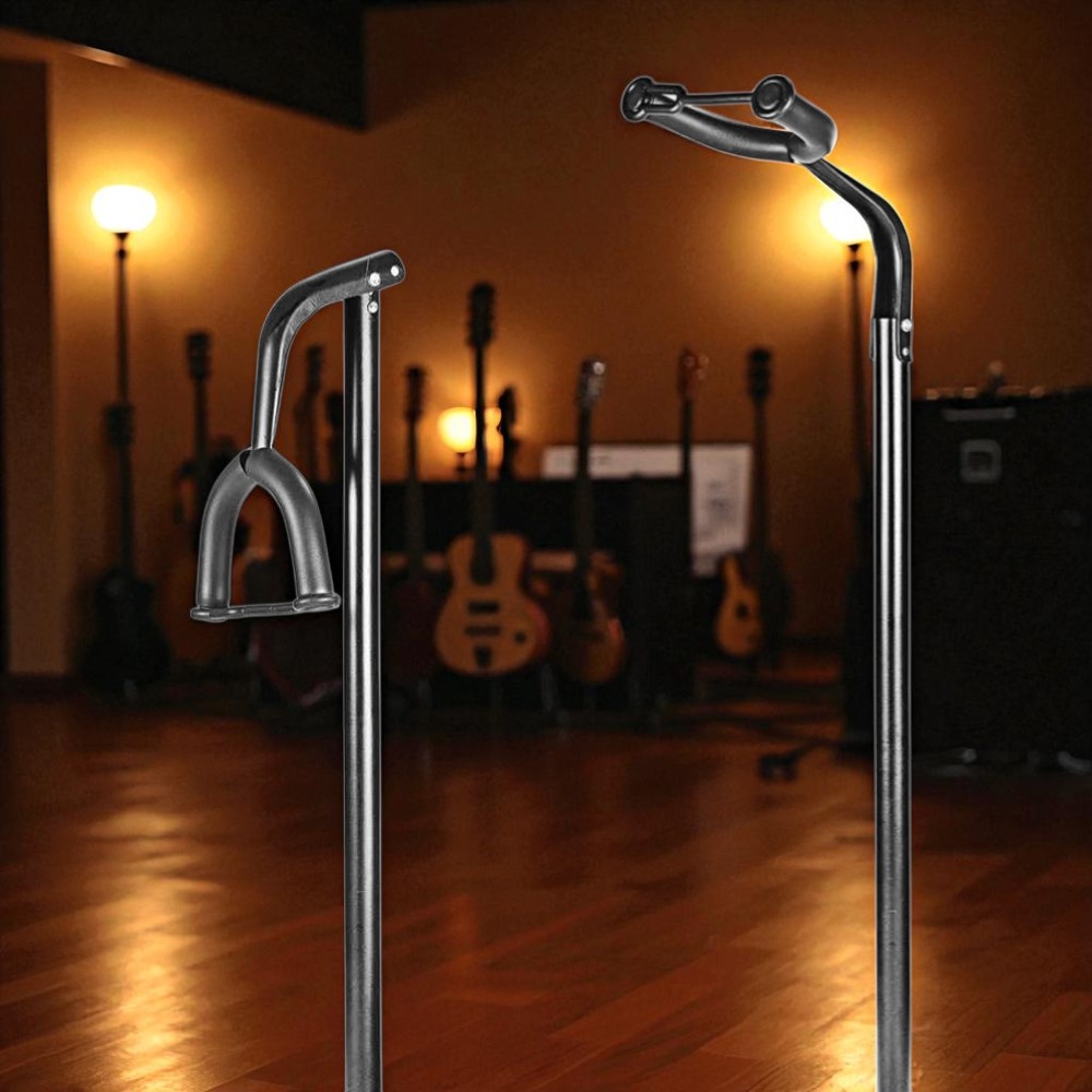 Gambar produk TaffSTUDIO Stand Gitar Long Neck Adjustable Guitar Stand Aluminium - HK00433