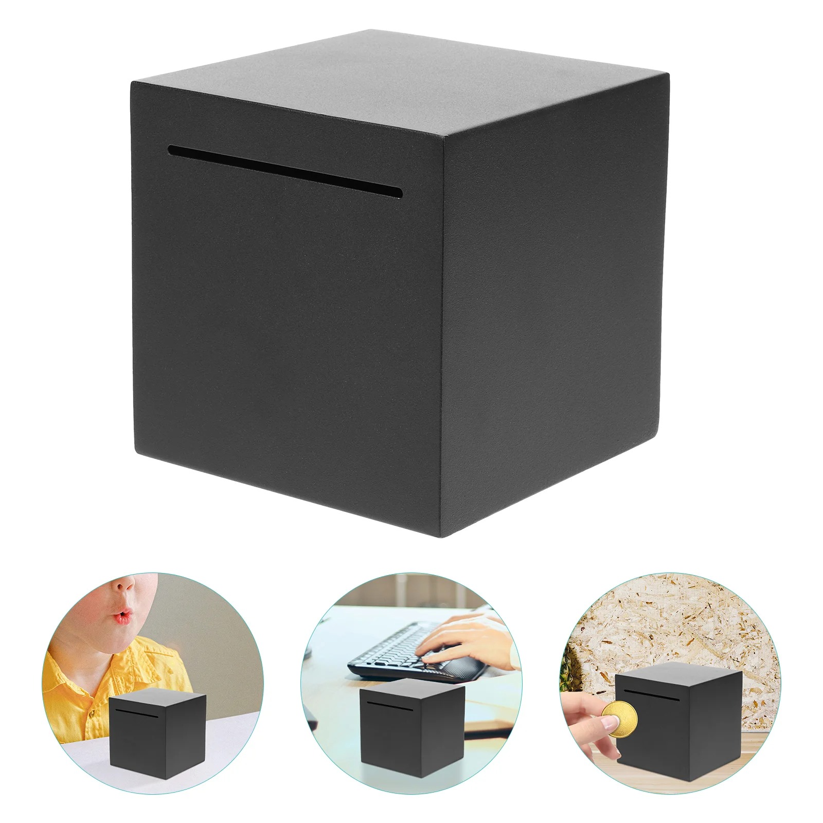 Gambar produk Groovy Celengan Stainless Steel Piggy Bank Coin Money Saving Box 12cm - QH-026