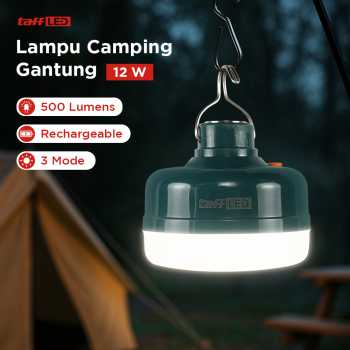 Gambar produk TaffLED Lampu LED Camping Gantung Waterproof Cool White 1200mAh 12W - V51
