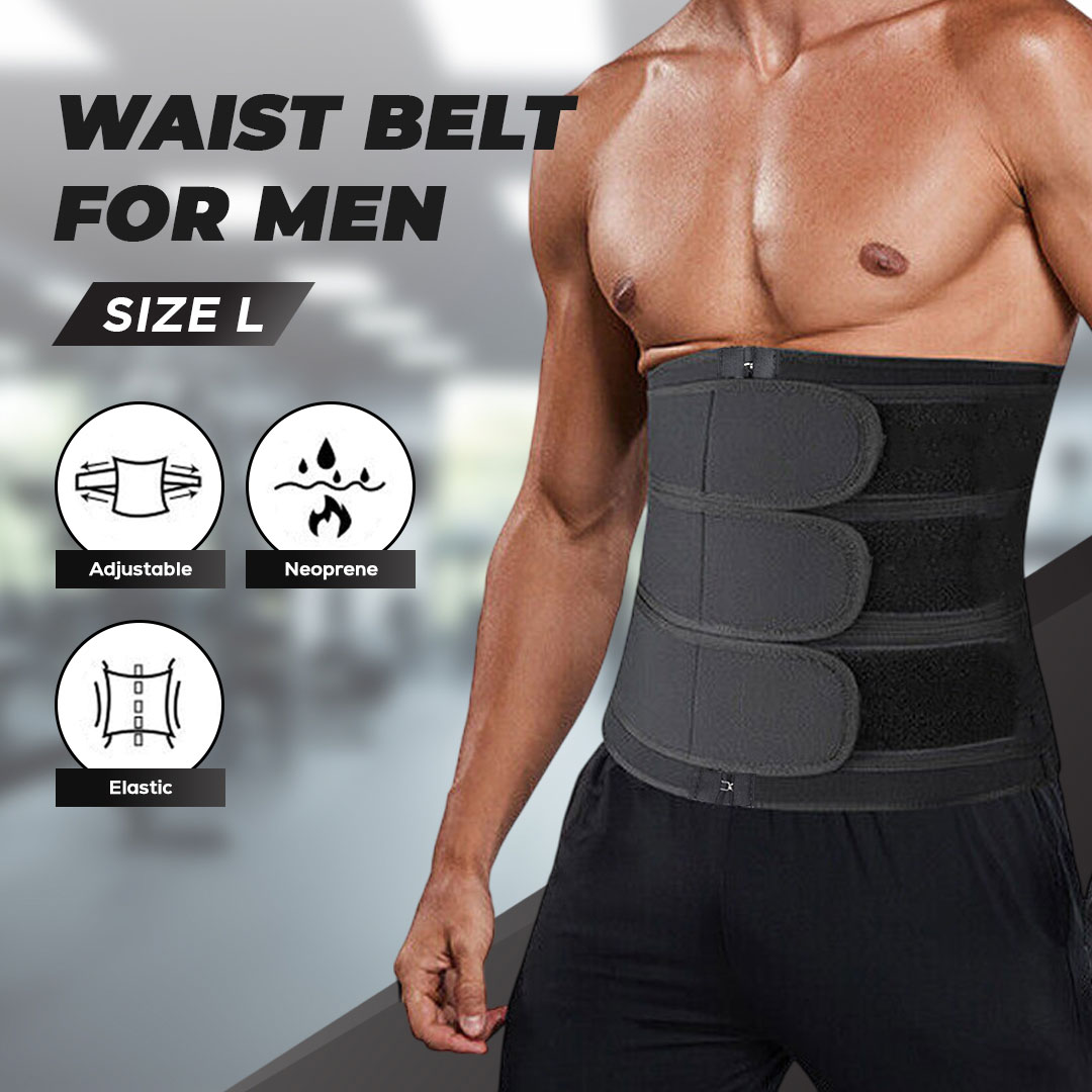 Gambar produk Noocuxuekon Korset Pembentuk Badan Pria Abdominal Waist Belt 3 Strip L - JL16