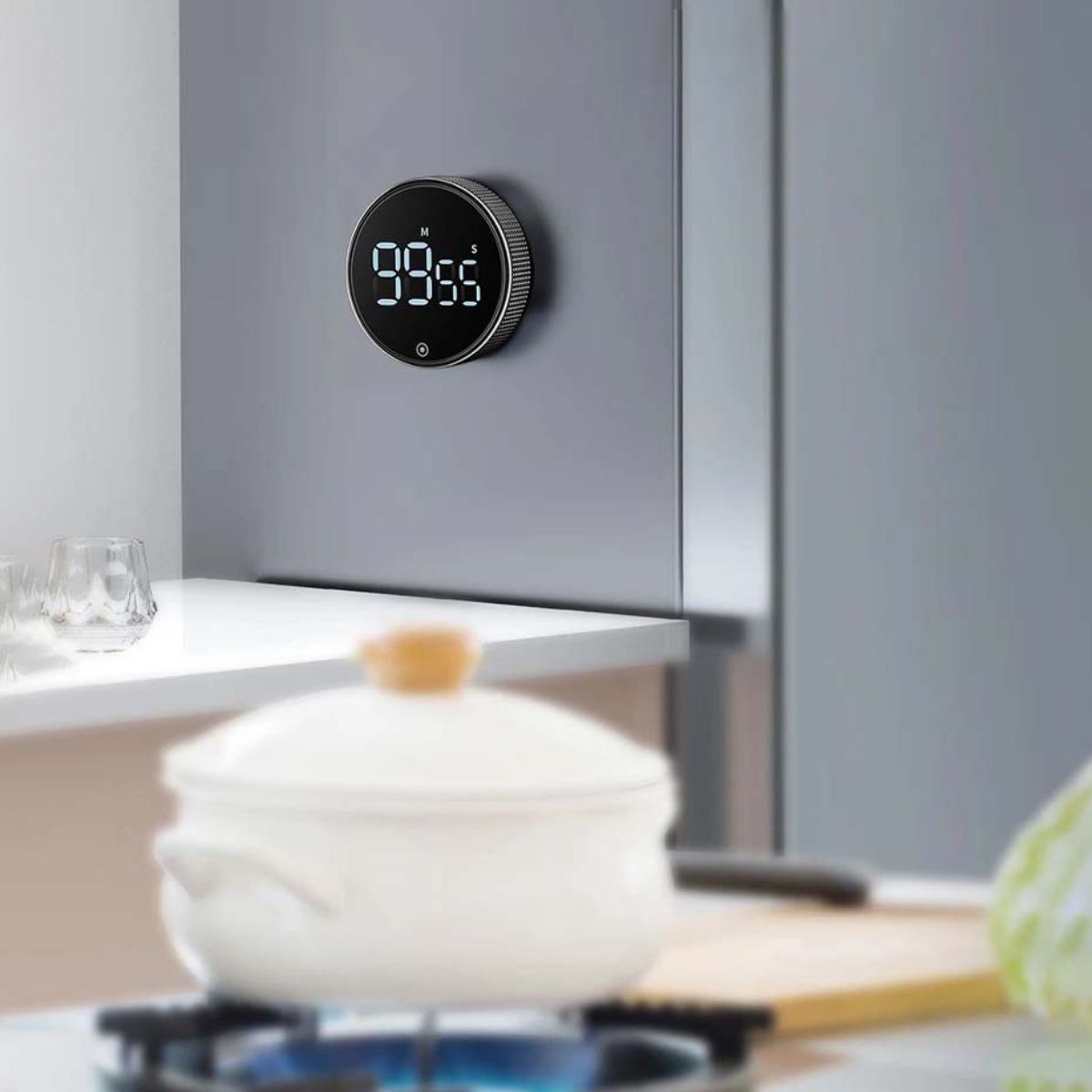 Gambar produk WEMGO Timer Masak Dapur Digital Rotary Kitchen Countdown - H-217