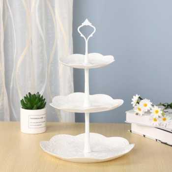 Gambar produk AXOP Rak Kue Susun 3 Tingkat Dessert Cake Rack Table Layer Round - A-13