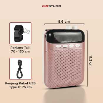Gambar produk TaffSTUDIO Speaker Pinggang Bluetooth Voice Amplifier Wired 8W - S26