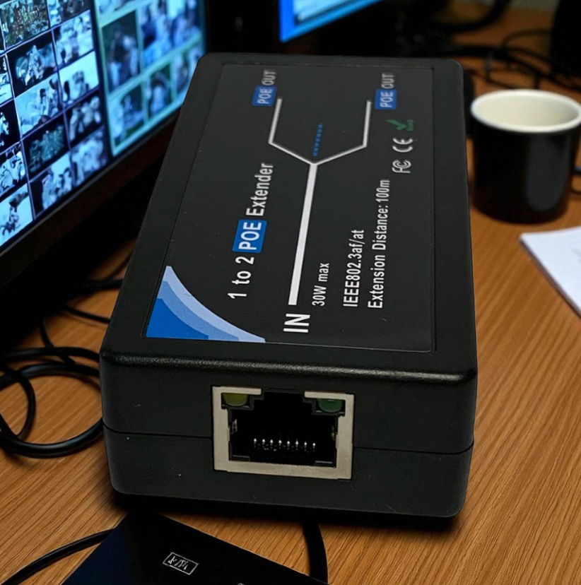 Gambar produk HKBTM POE Extender 2 Port Output LAN Cables 100Mbps 100M - HK453