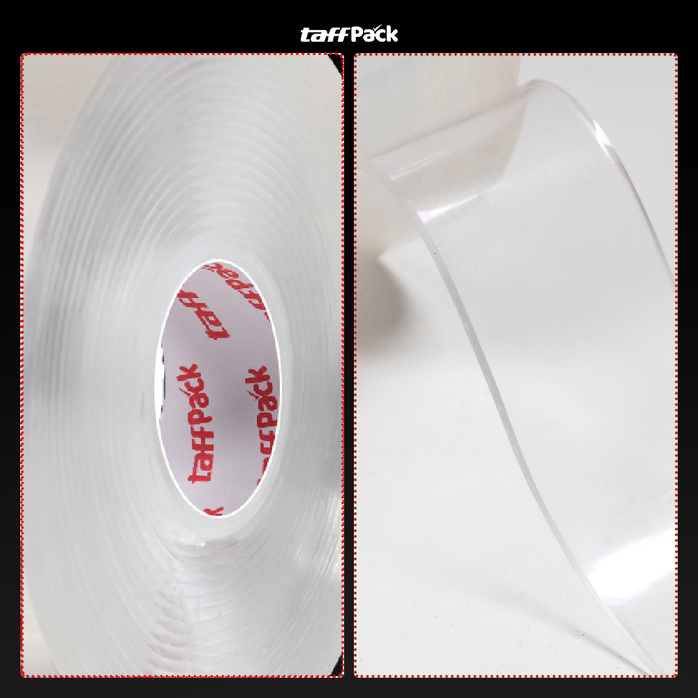 Gambar produk TaffPACK Double Tape Perekat No Trace Adhesive Washable Sticker 500x3cm - J007