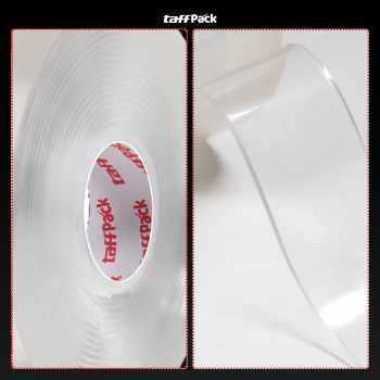 Gambar produk TaffPACK Double Tape Perekat No Trace Adhesive Washable Sticker 500x3cm - J007