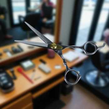 AQIABI Gunting Rambut Lurus Oil Quenching Stainless Steel 4Cr13 6 Inch - AQ6