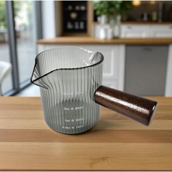 Gambar produk KESOTO Gelas Takar Kopi Espresso Shot Measuring Cup Double Spout 90ml - KS65