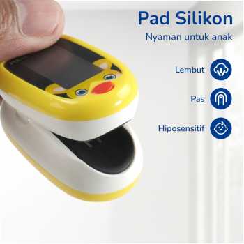 Gambar produk AIQUE Fingertip Pulse Oximeter Alat Ukur Saturasi Oksigen Darah Anak - AQ219