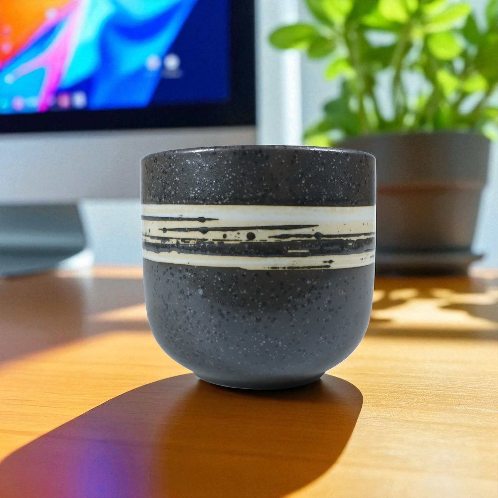 Gambar produk K-Locke Gelas Keramik Kopi Teh Japanese Style Ceramic Cup 200ml Brush - KL2