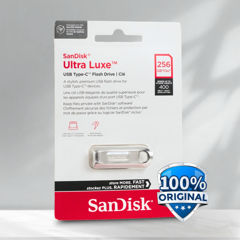 Gambar produk SanDisk Ultra Luxe Flashdisk USB Type C 3.2 Gen 1 256GB - SDCZ75