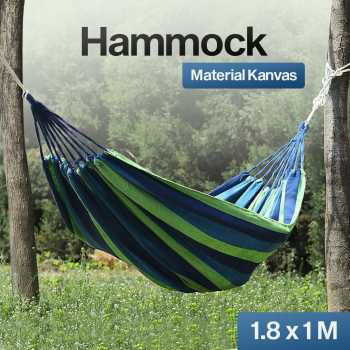 HOUSEEN Hammock Tempat Tidur Gantung Canvas Anti Rollover - JS427