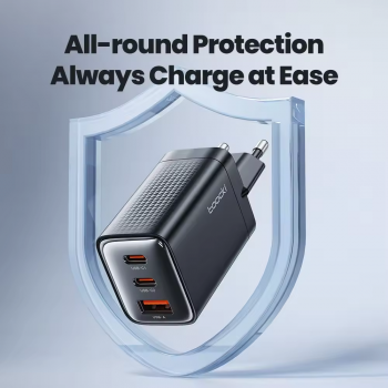Gambar produk Toocki Kepala Charger USB Fast Charging Multi Port PD QC 4.0 GaN 65W - TCT65-22EU