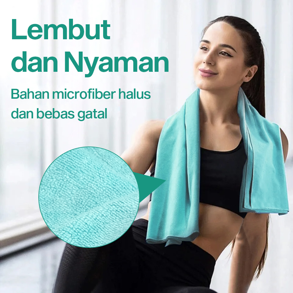 Gambar produk Handuk Microfiber Quick Dry 100x30cm with Storage Bag - W-580