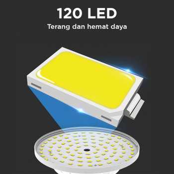 Gambar produk Pocketman Lampu LED Camping Waterproof Solar Emergency Cool White - HS-V62