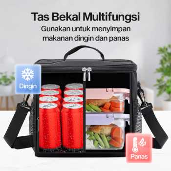 Gambar produk WILLSTAR Tas Piknik Hot and Cold Insulated Lunch Bag Leakproof 10L - WS25