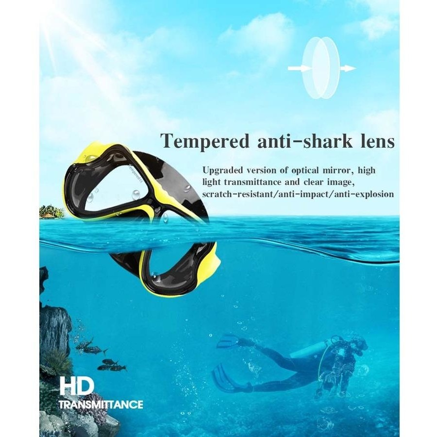 Gambar produk UVO Kacamata Selam Snorkeling Diving Googgles Anti Fog - U-88