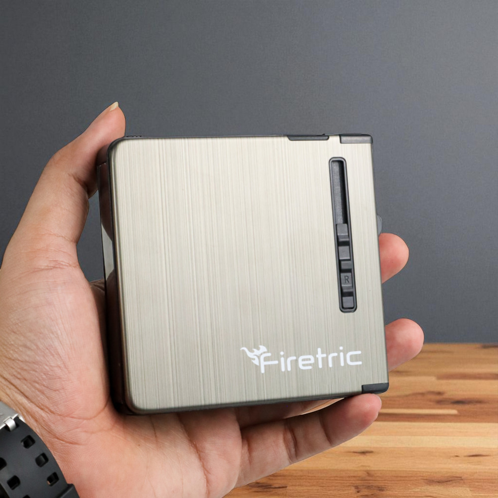 Gambar produk Firetric Kotak Rokok 20 Slot dengan Korek Gas - JD-YH037