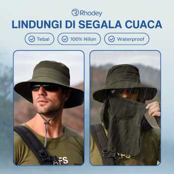 Gambar produk Rhodey Topi Rimba Outdoor Anti UV Waterproof Boonie Hat Nylon - GL012