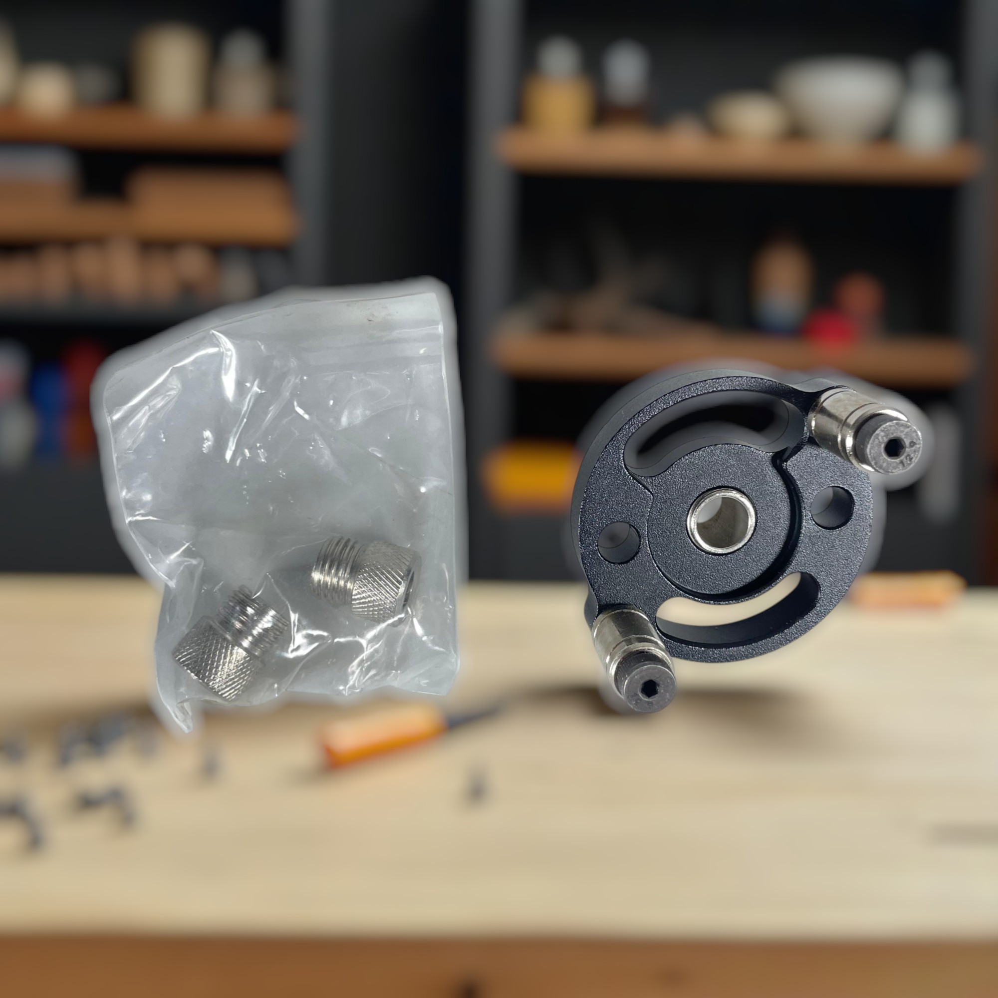 Gambar produk FNICEL Dowelling Jig Hole Puncher Alat Pelubang Bor Guide DIY Woodwork - FN152