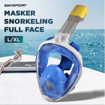 Gambar produk TaffSPORT Masker Full Face Scuba Diving Snorkeling Action Cam Mount L/XL - M2068G