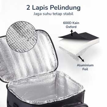 Gambar produk MYLO Tas Bekal Tahan Panas Dingin Insulated Cooler Bag 27.5x20x22.5cm - M457A