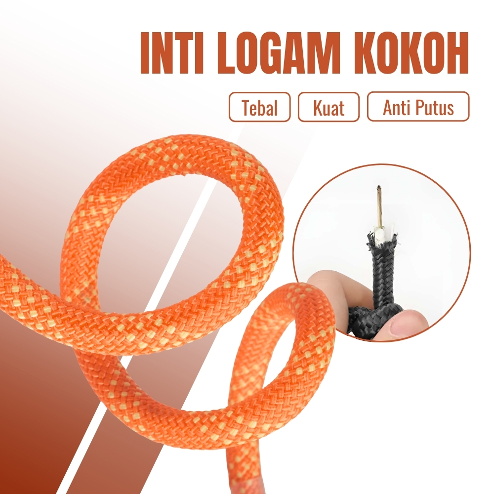 Gambar produk RayMING Tali Outdoor Darurat Panjat Tebing Survival Fire Rope 20M - RM-20