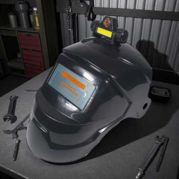 Gambar produk CLYNE Helm Las Otomatis Auto Dimming True Color Welding Mask with LED - CL281