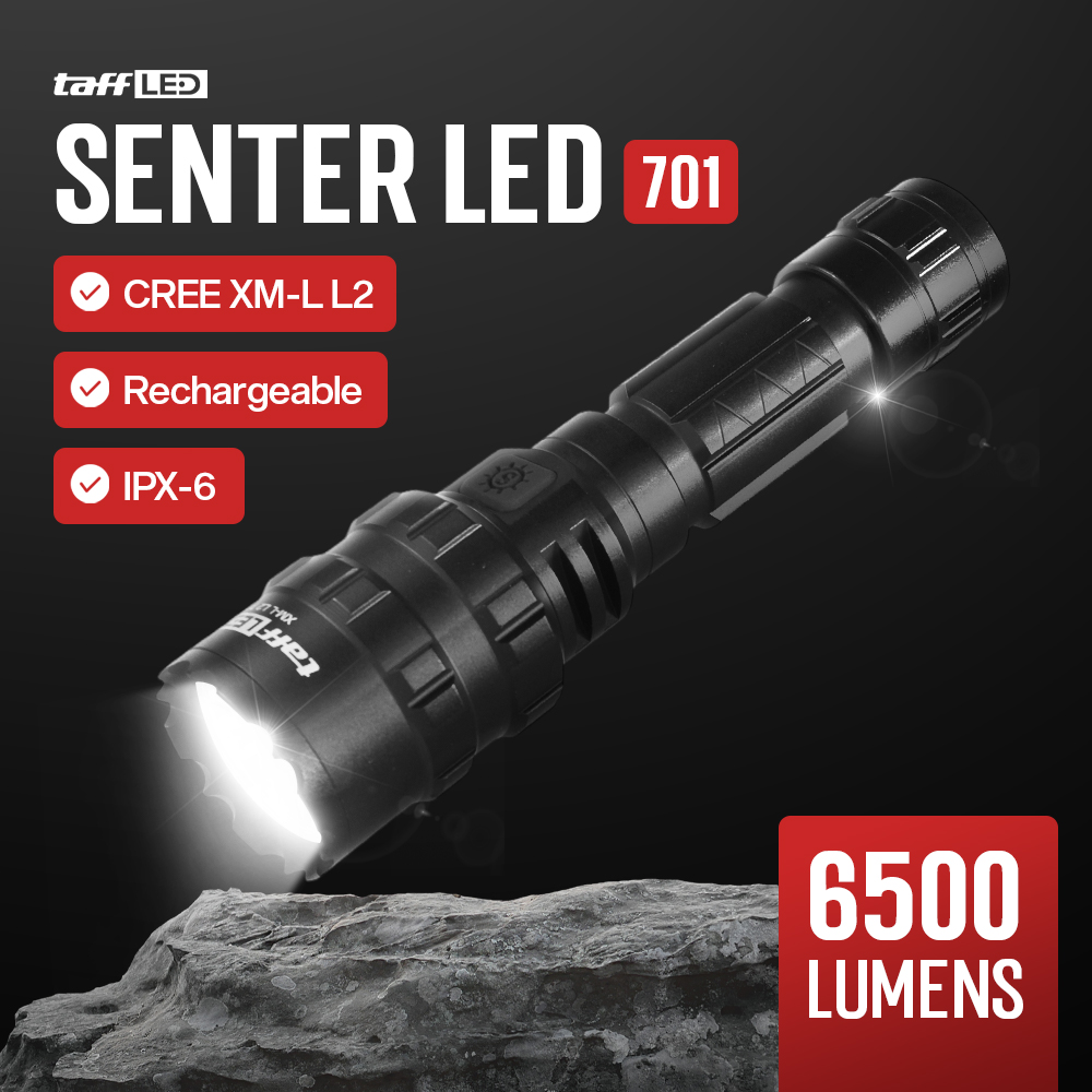 Gambar produk TaffLED Senter LED Torch Hunting Cree XM-L L2 6500 Lumens - 701