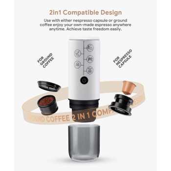 Gambar produk iCafilas Nanopresso Coffee Maker Portable 2in1 2600mAh 17 Bar 120ml - ME2410