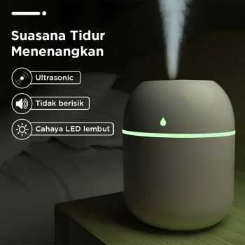 Gambar produk Vinkkatory Air Humidifier Mini Car Home Ultrasonic Diffuser LED 220ml - GB476