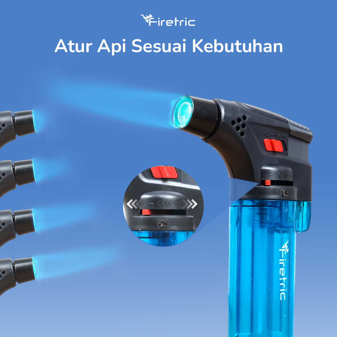 Gambar produk Firetric Korek Api Gas Butane Torch Jet Windproof - SK603