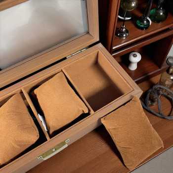 Gambar produk WBOX Kotak Jam Tangan Storage Organizer Wooden Elegant Watch Box 4 Slot - SKW148/SKW147