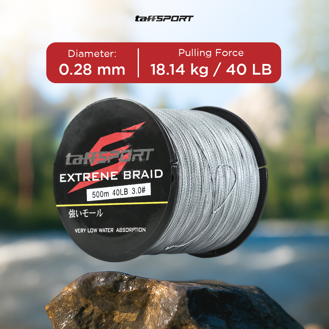 Gambar produk TaffSPORT Senar Benang Tali Pancing Extreme Braid 3.0 500M - FM-PEL
