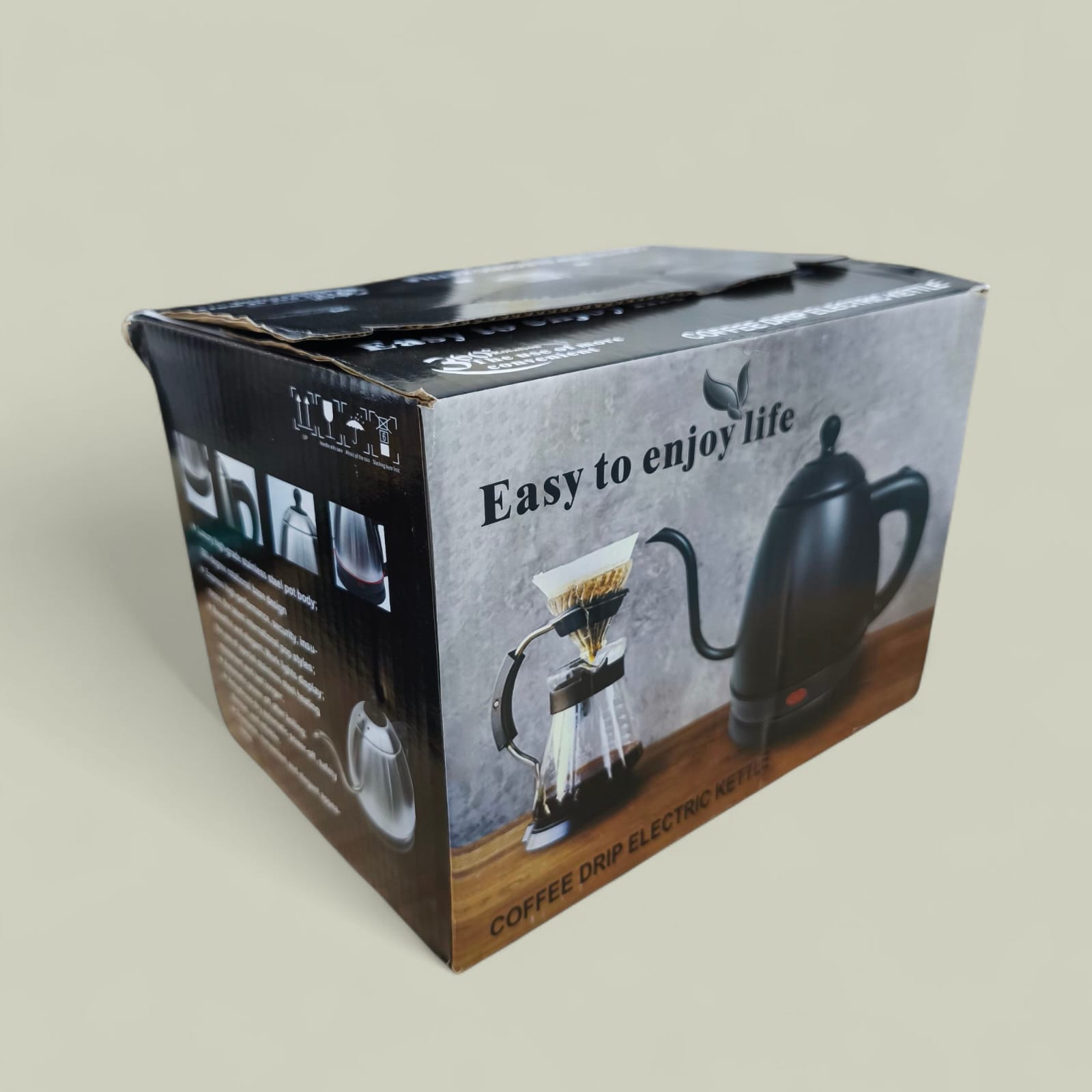 Gambar produk FMB Teko Listrik Kopi Pemanas Air Leher Angsa Pour Over 1360W - INU101