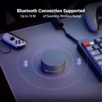 Gambar produk Fosi Audio Volume Control Knob Multimedia Bluetooth RGB Light 750mAh - VOL20