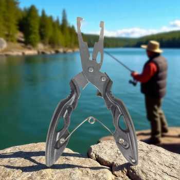 Gambar produk Pesca Tang Kail Pancing Stainless Steel Hook Remover with Carabiner - J1353