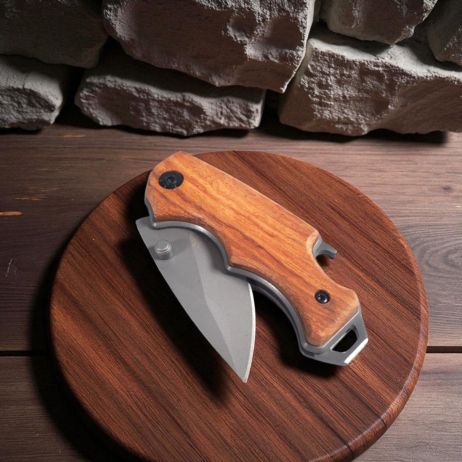 Gambar produk KNIFEZER Pisau Lipat Mini Folding Tactical Knife Survival Hunting Tool - ED5044