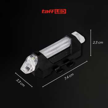 Gambar produk TaffLED Lampu Belakang Sepeda Bicycle Light USB Rechargeable 15 Lumens - DC-918