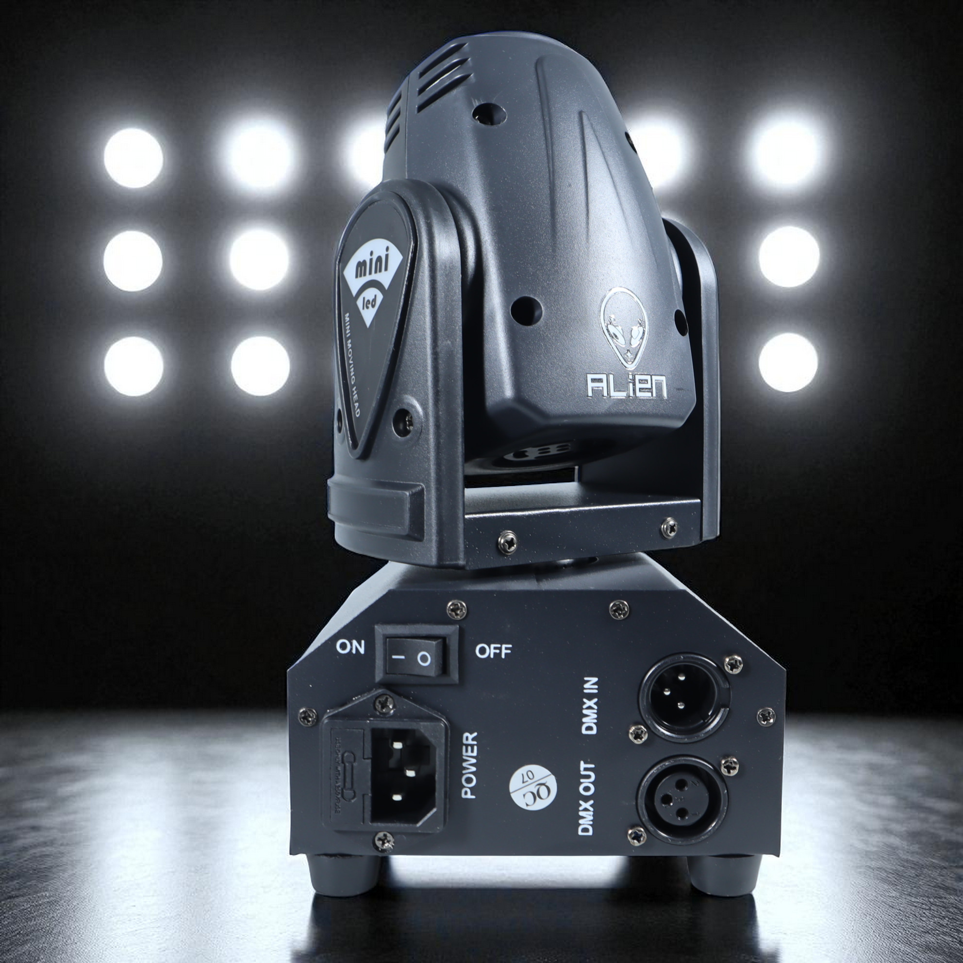 Gambar produk ALiEN Lampu Sorot Panggung LED Stage Spotlight Moving Head RGB 10W - DM512