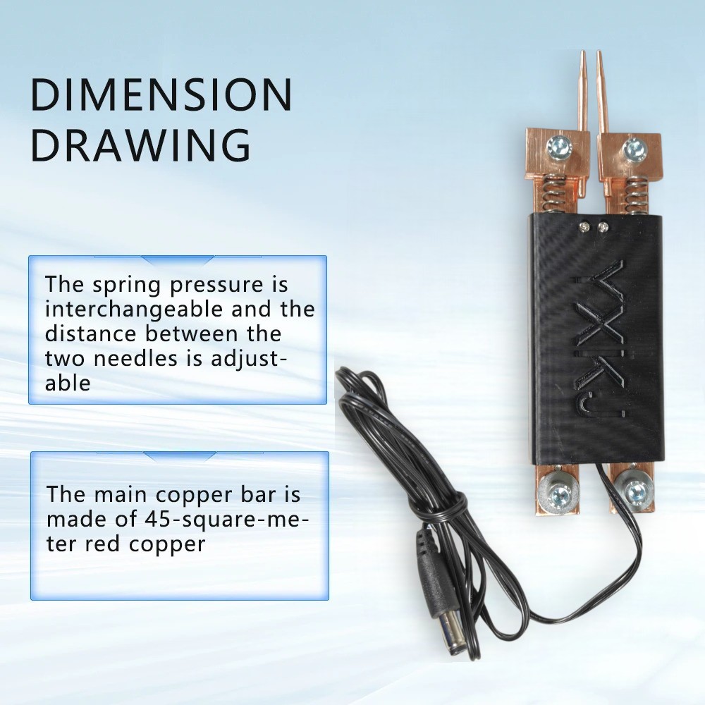 Gambar produk YXKJ Mesin Las Genggam Spot Welding Pen Double Spring Portable DC Plug - Y12