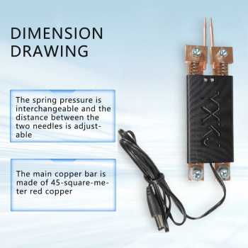 Gambar produk YXKJ Mesin Las Genggam Spot Welding Pen Double Spring Portable DC Plug - Y12