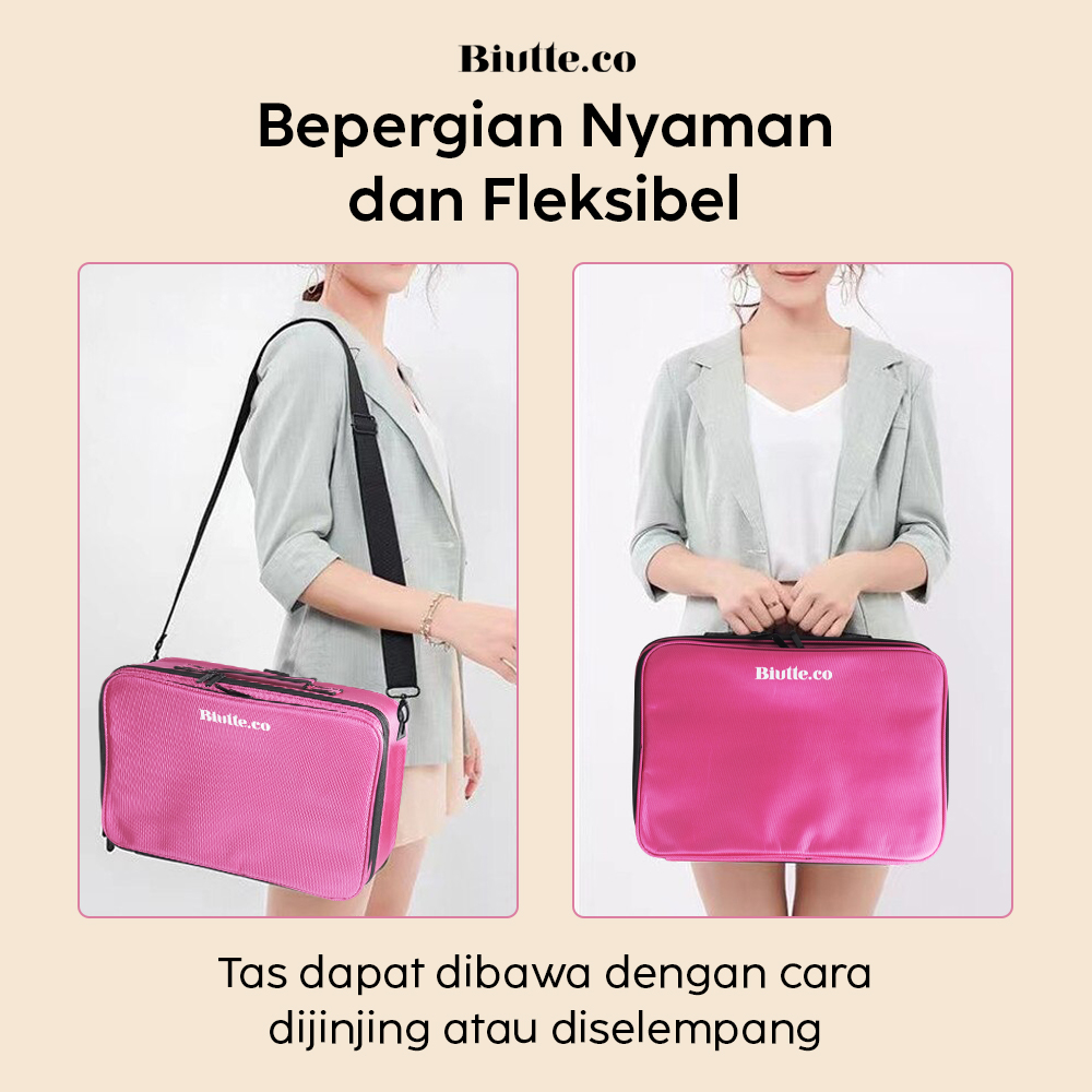 Gambar produk Biutte.co Tas Kosmetik Make Up Travel Organizer Bag Wanita 40x29x14cm - X3235